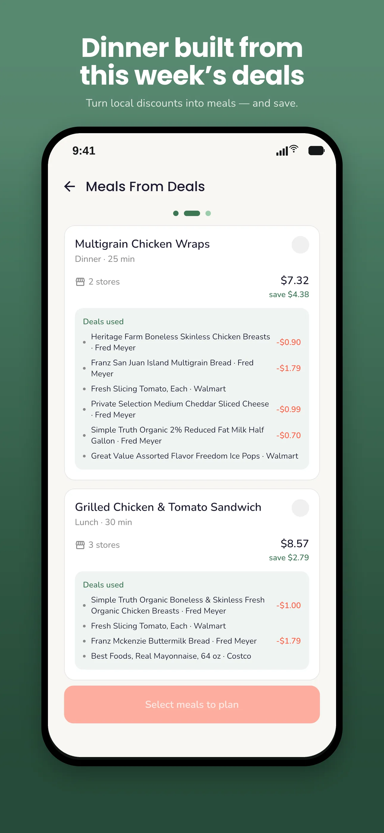 Trellis meals built from this week's local deals